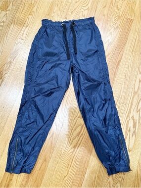 Free People FP Movement Navy Nylon Track Pants / Windbreaker Joggers — Large